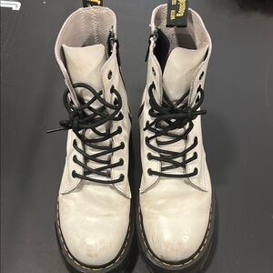 Dr. Martens Gender Inclusive Jadon White Combat Boots